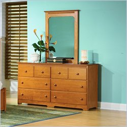 Atlantic Furniture Windsor 6 Drawer Double Dresser and Mirror Set by Atlantic Furniture