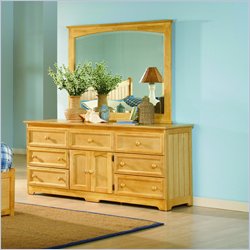 Atlantic Furniture Manhattan 7 Drawer Triple Dresser and Mirror Set by Atlantic Furniture