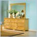 Atlantic Furniture Manhattan 7 Drawer Triple Dresser and Mirror Set