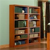 Atlantic Furniture 72 Inch Wall Bookcase in Caramel Latte
