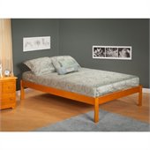 Atlantic Furniture Concord Bed with Open Foot Rail in Caramel Latte