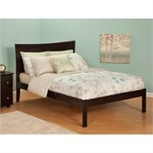 Atlantic Furniture Bed with Open Foot Rail in Espresso