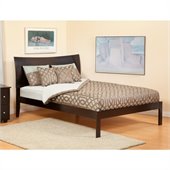 Atlantic Furniture Soho Bed with Open Foot Rail in Espresso