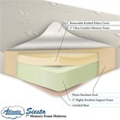 Atlantic Furniture Contura Siesta Memory Foam Mattress