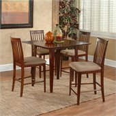 Atlantic Furniture Montreal 5 Piece Pub Height Dining Set