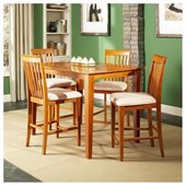 Atlantic Furniture Shaker 5 Piece Pub Height Dining Set