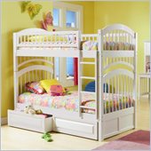 Atlantic Furniture Windsor Bunk Bed Twin Over Twin in White
