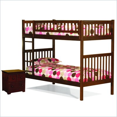 Bunk Furniture Sets on Atlantic Furniture Arizona Bunk Bed 2 Piece Bedroom Set Arizonabb