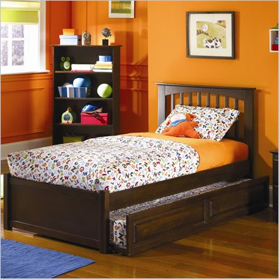 Atlantic Furniture Brooklyn Twin Platform Bed with Trundle