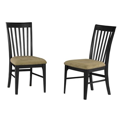 Atlantic Furniture Montreal Cappuccino Fabric Side Chair (Set of 2)
