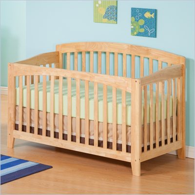Atlantic Furniture Richmond Convertible Crib in a Natural Maple Finish