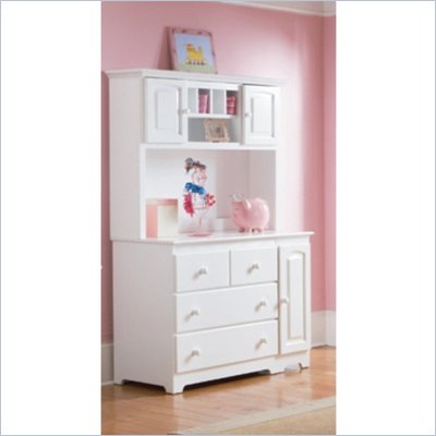 Atlantic Furniture Windsor Changing Table and Hutch in White