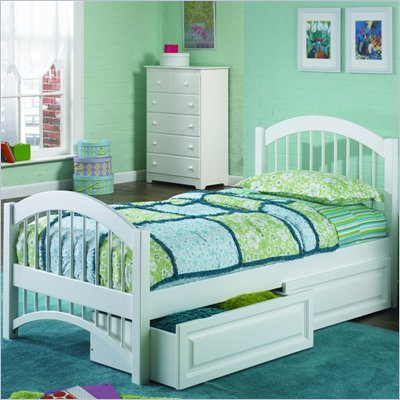 Furniture Windsor on Atlantic Furniture Windsor Twin Platform Bed With Double Arch