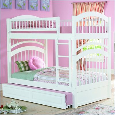 Atlantic Furniture Windsor Twin over Twin Wood Bunk Bed