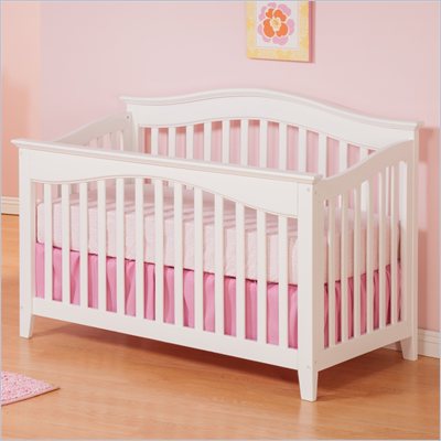 Atlantic Furniture Windsor Convertible Crib in a White Finish