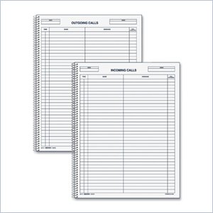Rediform Incoming/Outgoing Call Register Book
