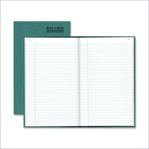 Rediform Green Bookcloth Margin Record Book