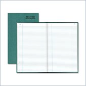 Rediform Green Bookcloth Margin Record Book