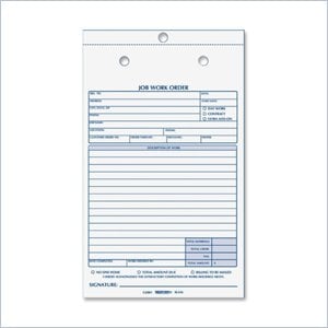 Rediform Job Work Order Book