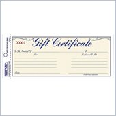 Rediform Gift Certificates With Envelopes