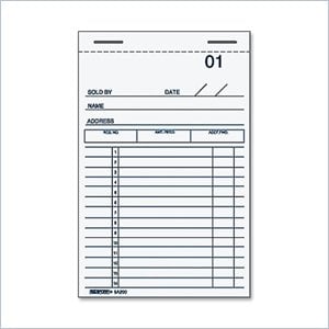 Rediform Sales Receipt Book