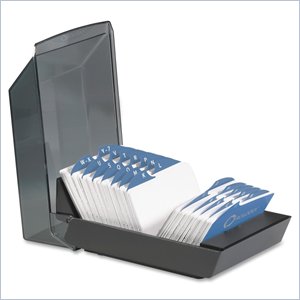 Rolodex VIP Transparent Cover Card File