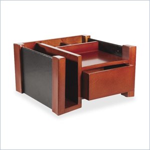 Rolodex Leather/Wood Desktop Director