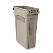 Rubbermaid 354060 Slim Jim Waste Container with Venting channel