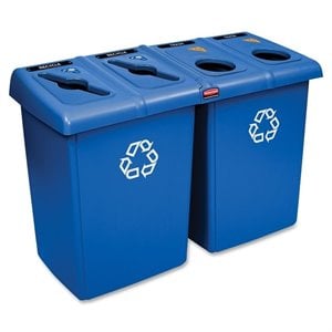 Rubbermaid Glutton 1792372 High Capacity Recycling Station