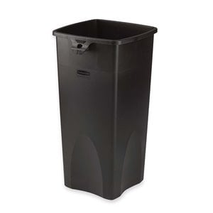 Rubbermaid Black Untouchable Square Waste Container
