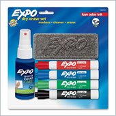 Expo Low Odor Dry Erase Set