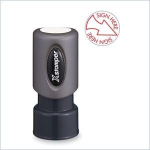 Xstamper Pre-Inked TOPS! Message/Design Stamp