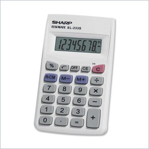 Sharp EL233SB Pocket Calculator