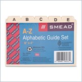 Smead A-Z 1/5 Cut Manila Card Guide