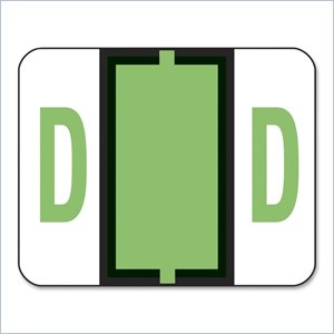 Smead Bar Style Color Coded Alphabetic Label