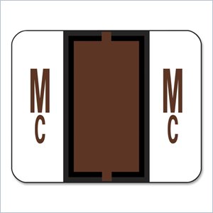 Smead Bar Style Color Coded Alphabetic Label