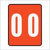 Smead AM100RN Color Coded Numeric Label