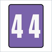 Smead AM100RN Color Coded Numeric Label