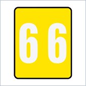 Smead AM100RN Color Coded Numeric Label