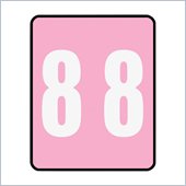Smead AM100RN Color Coded Numeric Label