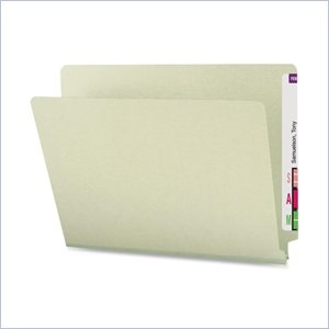 Smead Shelf-Master Straight Cut 1 Expansion End Tab File Folder