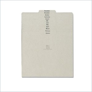 Smead 1/3 Cut Top Tab Monthly File Guides