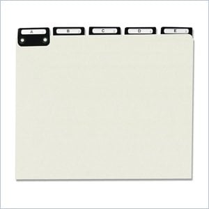 Smead A-Z Flat Pressboard Metal Tab File Guides
