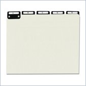 Smead A-Z Flat Pressboard Metal Tab File Guides