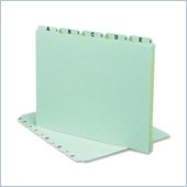 Smead A-Z Green Pressboard Self Tab File Guides