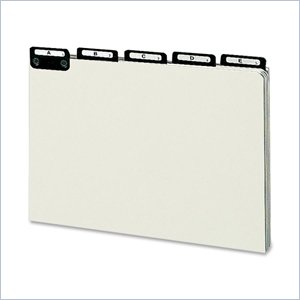 Smead A-Z Flat Pressboard Metal Tab File Guide