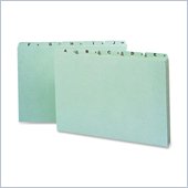 Smead A-Z Green Pressboard Self Tab File Guide