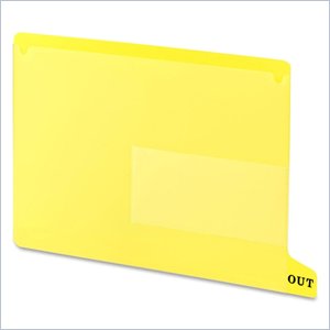 Smead 2 Pocket Style Vinyl Tab Out Guide