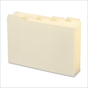Smead 1/5 Cut Blank Tab Card Guide