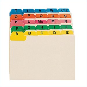 Smead A-Z Indexed Card Guides